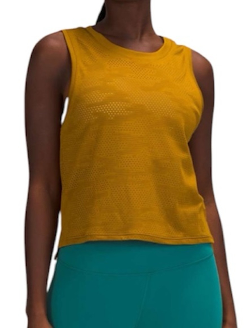Lululemon Train to Be Tank Top Dot Camo Gold Spice 8
